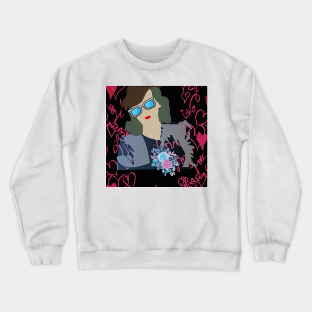 Copia de She is Athena and she is a free woman, she dresses with different patterns and color motifs Crewneck Sweatshirt by Kentokiyo